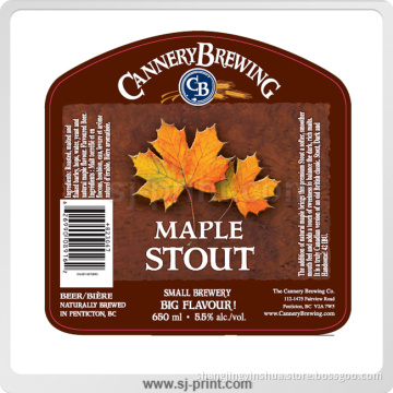 Self Adhesive Label, Thermal Label, Wine Paper Label, Beverage Label (SJ602)